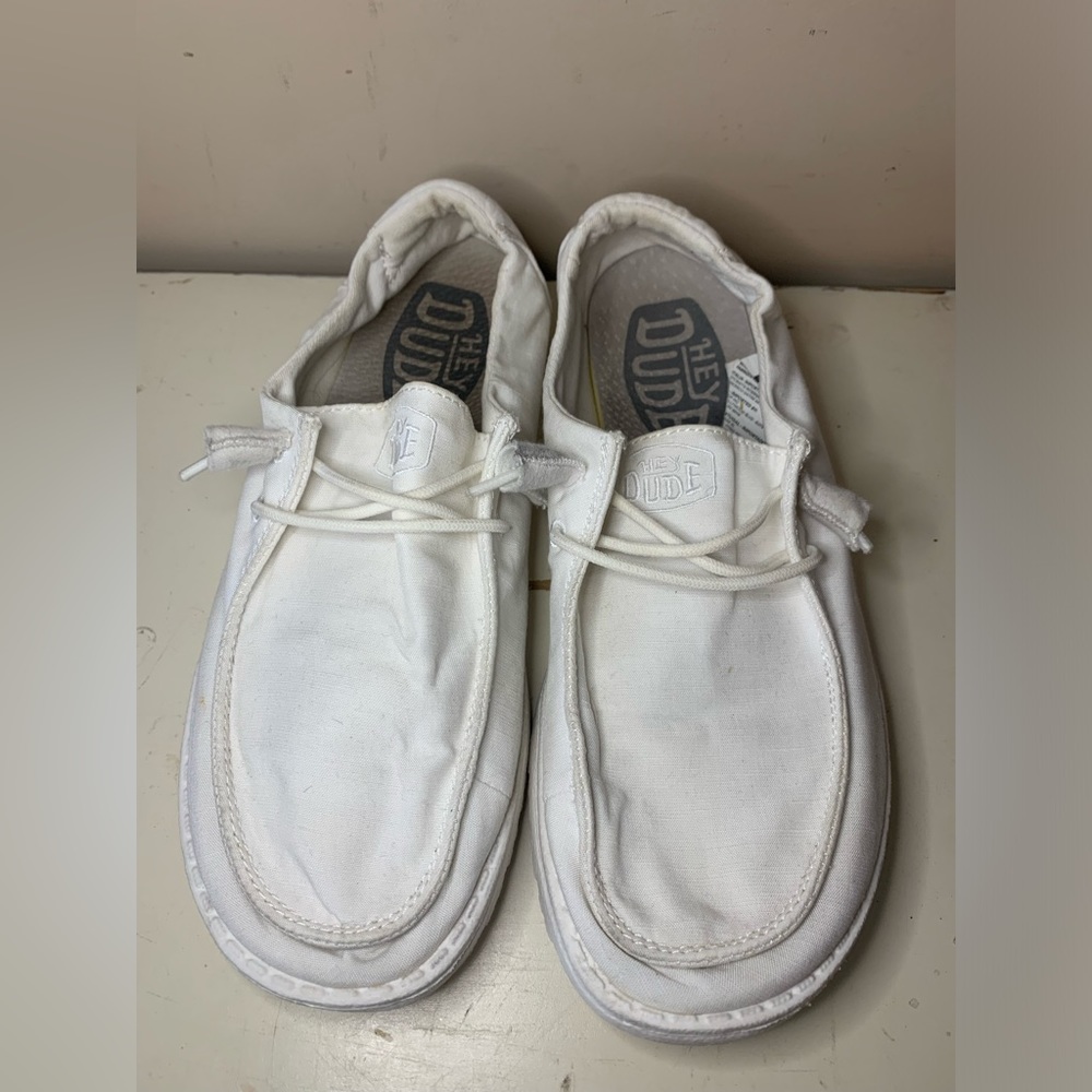 Women’s Hey Dude Wendy Canvas White